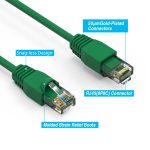 7Ft CAT6A UTP Ethernet Network Booted Cable Green - Image 2