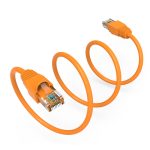 2Ft CAT6A UTP Ethernet Network Booted Cable Orange - Image 3