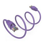 10Ft CAT6A UTP Ethernet Network Booted Cable Purple - Image 3