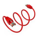 50Ft CAT6A UTP Ethernet Network Booted Cable Red - Image 3