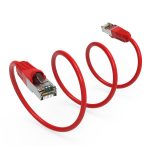 0.5Ft CAT6 Shielded (S/FTP) Ethernet Network Booted Cable Red - Image 3