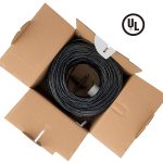 1000ft Cat.5e UTP 24AWG Solid CMR Bulk Cable Black, UL Listed - Image 5