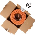 1000ft Cat.5e UTP 24AWG Solid CMR Bulk Cable Orange, UL Listed - Image 5