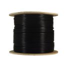 CAT6 UTP 23AWG outdoor gel-fill direct burial cable (Black), 1000ft