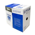 1000ft CAT6 UTP 23AWG Solid CMR Bulk Cable Blue, UL Listed