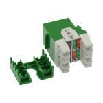 Cat.5E RJ45 110 Type 180° Keystone Jack Green - Image 2