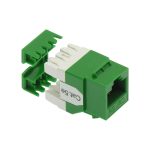 Cat.5E RJ45 110 Type 180° Keystone Jack Green - Image 3