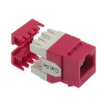 Cat.5E RJ45 110 Type 180° Keystone Jack Red - Image 3