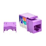 Cat.5E RJ45 Type 110 Keystone Jack Purple - Image 2