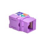 Cat.5E RJ45 Type 110 Keystone Jack Purple - Image 4