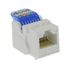 Cat.5E Tool Less Keystone Jack White - Image 2