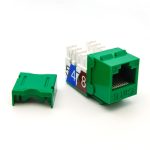 CAT6 RJ45 110 Type Keystone Jack Green