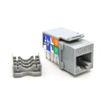 CAT6 RJ45 110 Type Keystone Jack Gray - Image 2