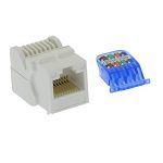 CAT6 Tool Less Keystone Jack White