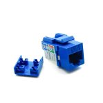 CAT6A Keystone Jack Blue - Image 3