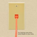 1Port Keystone Wallplate Ivory Smooth Face - Image 4