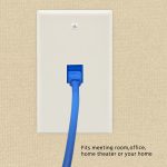 1Port Keystone Wallplate White Smooth Face - Image 5