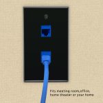 2Port Keystone Wallplate Black Smooth Face - Image 4