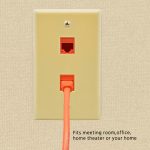2Port Keystone Wallplate Ivory Smooth Face - Image 4