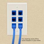 6Port Keystone Wallplate White Smooth Face - Image 5