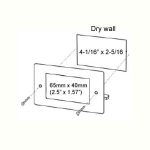 Easy Mount Recessed Low Voltage Cable Plate, White - Image 4