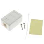 1 Port RJ45 Surface Mount Box White (Box only) - Image 4