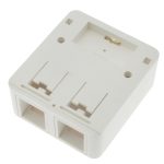 2 Port RJ45 Surface Mount Box White (Box only) - Image 4