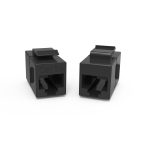 Cat.5E Inline Coupler w/Keystone Latch Black - Image 2
