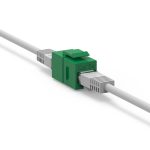 Cat.5E Inline Coupler w/Keystone Latch Green - Image 3