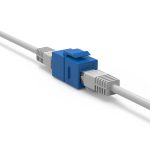 CAT6 Inline Coupler w/Keystone Latch Blue - Image 3