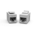 CAT6 Inline Coupler w/Keystone Latch Gray - Image 2