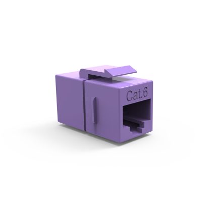CAT6 Inline Coupler w/Keystone Latch Purple