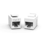 CAT6 Inline Coupler w/Keystone Latch White - Image 2