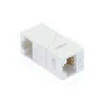 CAT6 Right Angle Keystone Coupler White