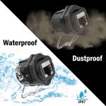 CAT6 RJ45 Shielded Industrial Panelmount Bulkhead Coupler with Dust Cap - Image 4