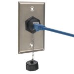 CAT6 RJ45 Shielded Industrial Panelmount Bulkhead Coupler with Dust Cap - Image 5