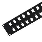 2U 19" 24port Blank Panel for Keystone Jack - Image 3