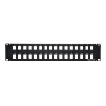 2U 19" 32port Blank Panel for Keystone Jack