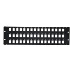 3U 19" 48port Blank Panel for Keystone Jack