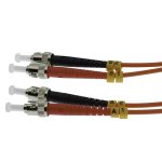 2m ST/UPC-ST/UPC OM1 Multimode Duplex OFNR OFNR 2.0mm Fiber Optic Patch Cable