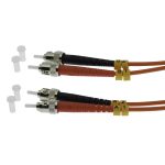 3m ST/UPC-ST/UPC OM1 Multimode Duplex Fiber Optic Patch Cable - Image 3