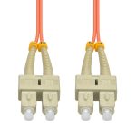 3m SC/UPC SC/UPC OM2 Multimode Duplex OFNR Fiber Optic Patch Cable - Image 3
