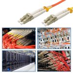 10m LC/UPC-LC/UPC OM1 Multimode Duplex OFNR 2.0mm Fiber Optic Patch Cable - Image 5