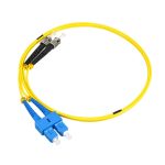 5m ST/UPC-SC/UPC Singlemode Duplex OFNR 2.0mm Fiber Optic Patch Cable - Image 4