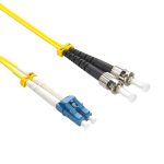 10m LC/UPC-ST/UPC Singlemode Duplex OFNR 2.0mm Fiber Optic Patch Cable