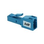 LC/UPC SM Attenuator F-M 5dB Plastic Blue - Image 2