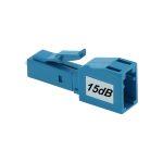 LC/UPC SM Attenuator F-M 15dB Plastic Blue - Image 2