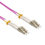 25m LC/UPC-LC/UPC OM4 Multimode Duplex Erika Violet Fiber Optic Patch Cable