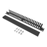 1U Cable Manager 24-Finger Duct with Cover - Image 4