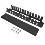 2U Cable Manager 12-Finger Duct with Cover - Image 4